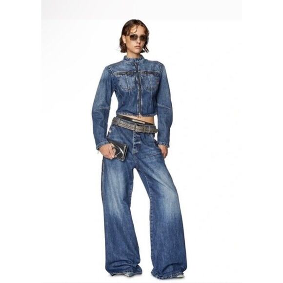 Diesel Denim - Diesel 1996 D-Sire OHJAW Straight Leg Jeans Denim Low Rise Size 30